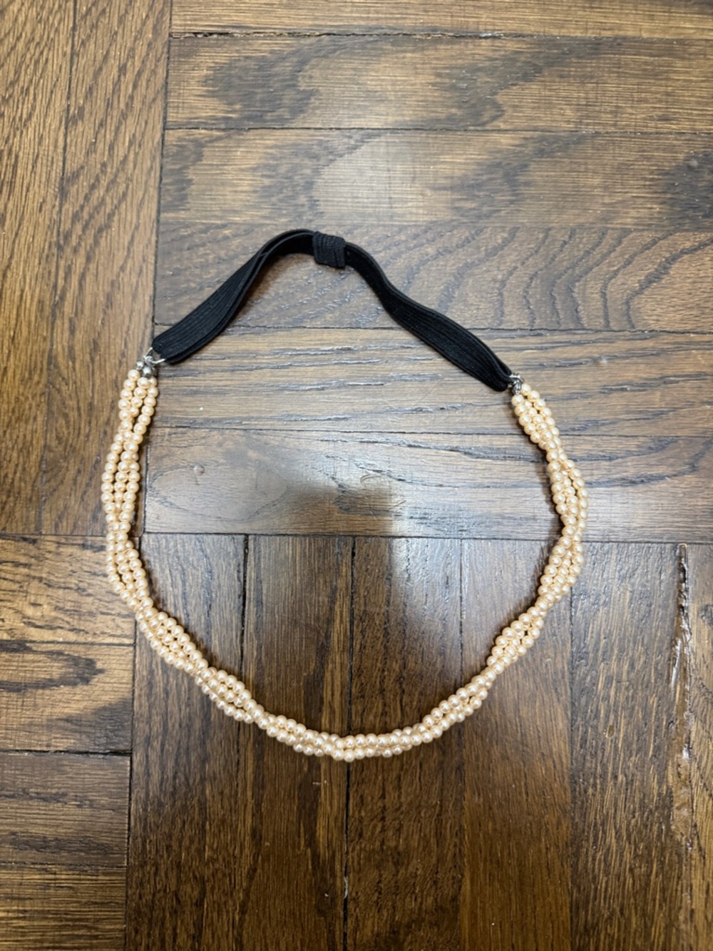 Pearl Beaded Elastic Headband